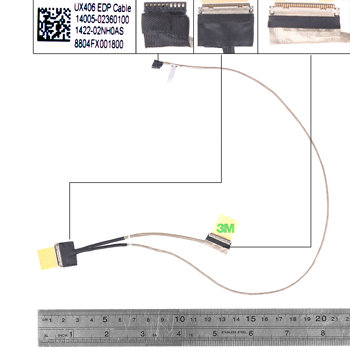 Picture of New LCD Display Screen Cable Replacement  For ASUS UX406 S406U X406UA Y406U V406U .